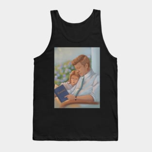 JFK and Caroline reading Tank Top